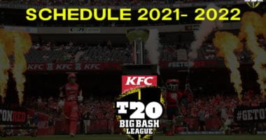 Big Bash League Schedule Download Free PDF
