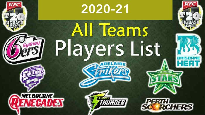 Big Bash League Teams Players List