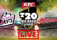 Sydney Sixers vs Melbourne Renegades Live Streaming
